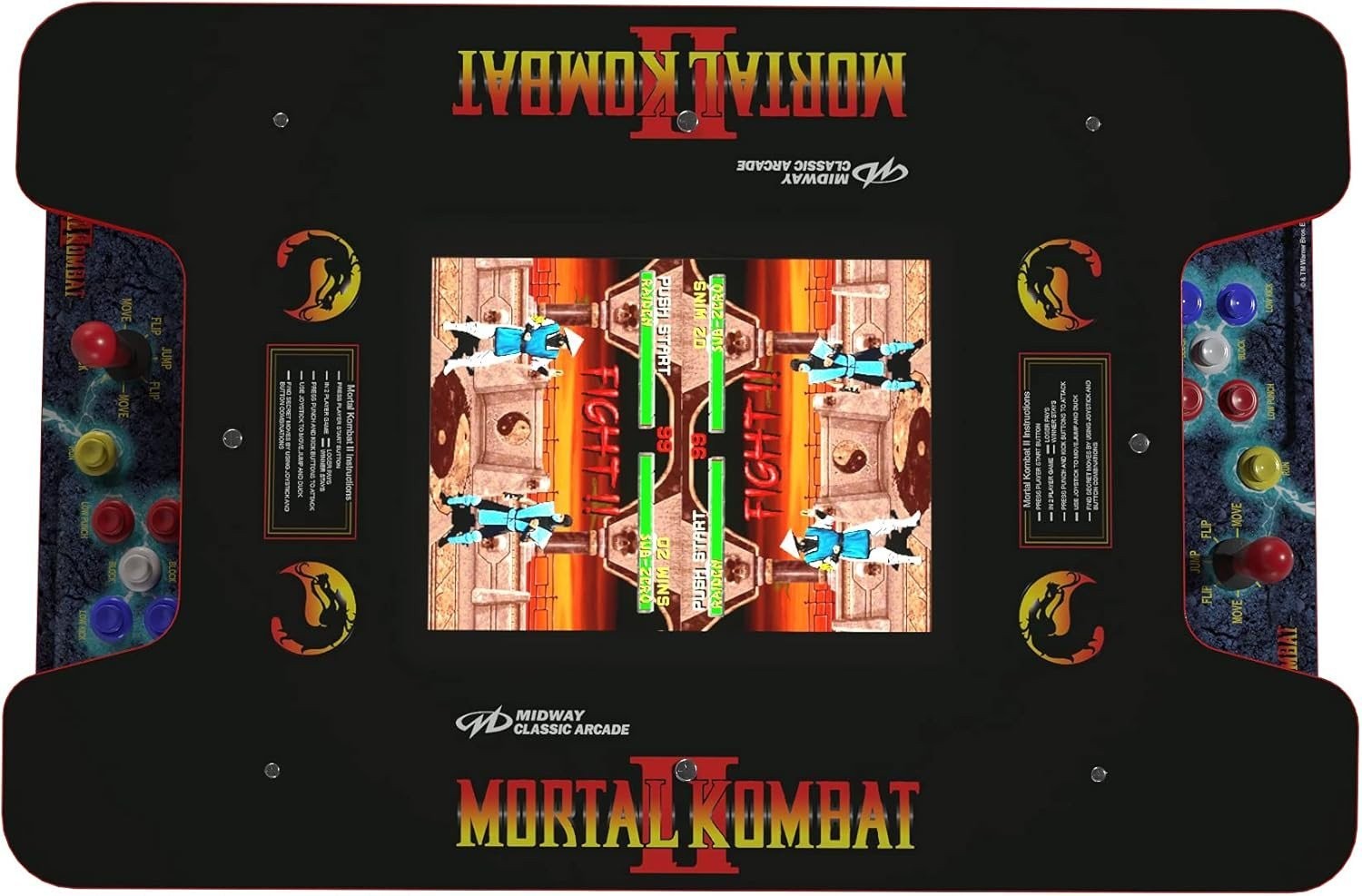 Brand New Arcade1Up Mortal Kombat Head-to-Head Arcade Table 17″ LCD 2 Player