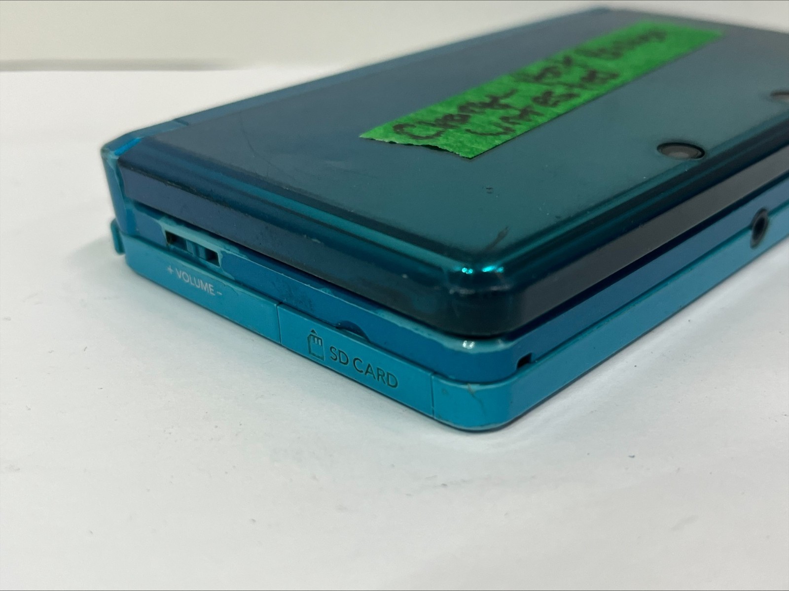 FOR PARTS! Nintendo 3DS – Aqua Blue – Charging Port Broken – UNTESTED! (B387)