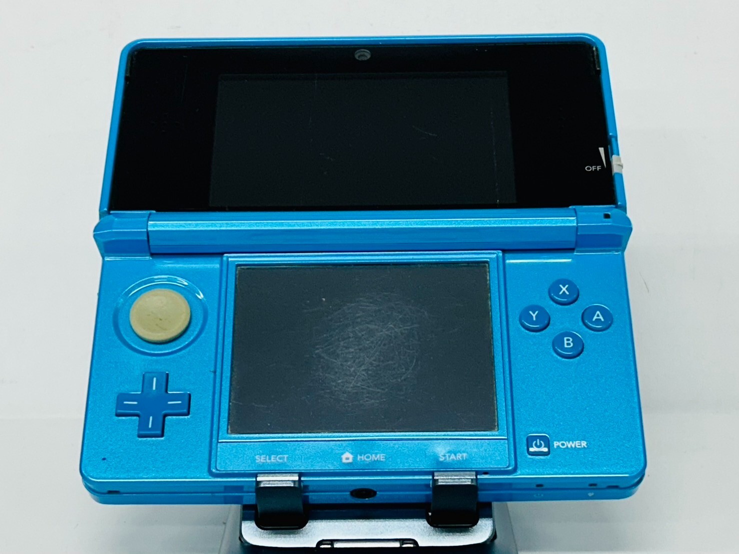 Nintendo 3DS Console Light Blue w/battery charegr (Good) B-7