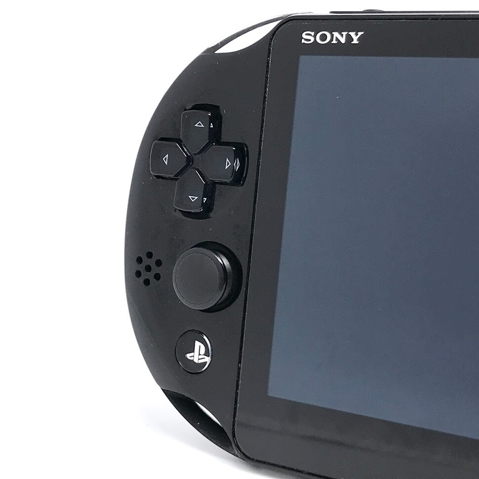 SONY PS Vita PCH-2000 Slim Black Wi-Fi LCD w/ Charger From Japan «Mint»