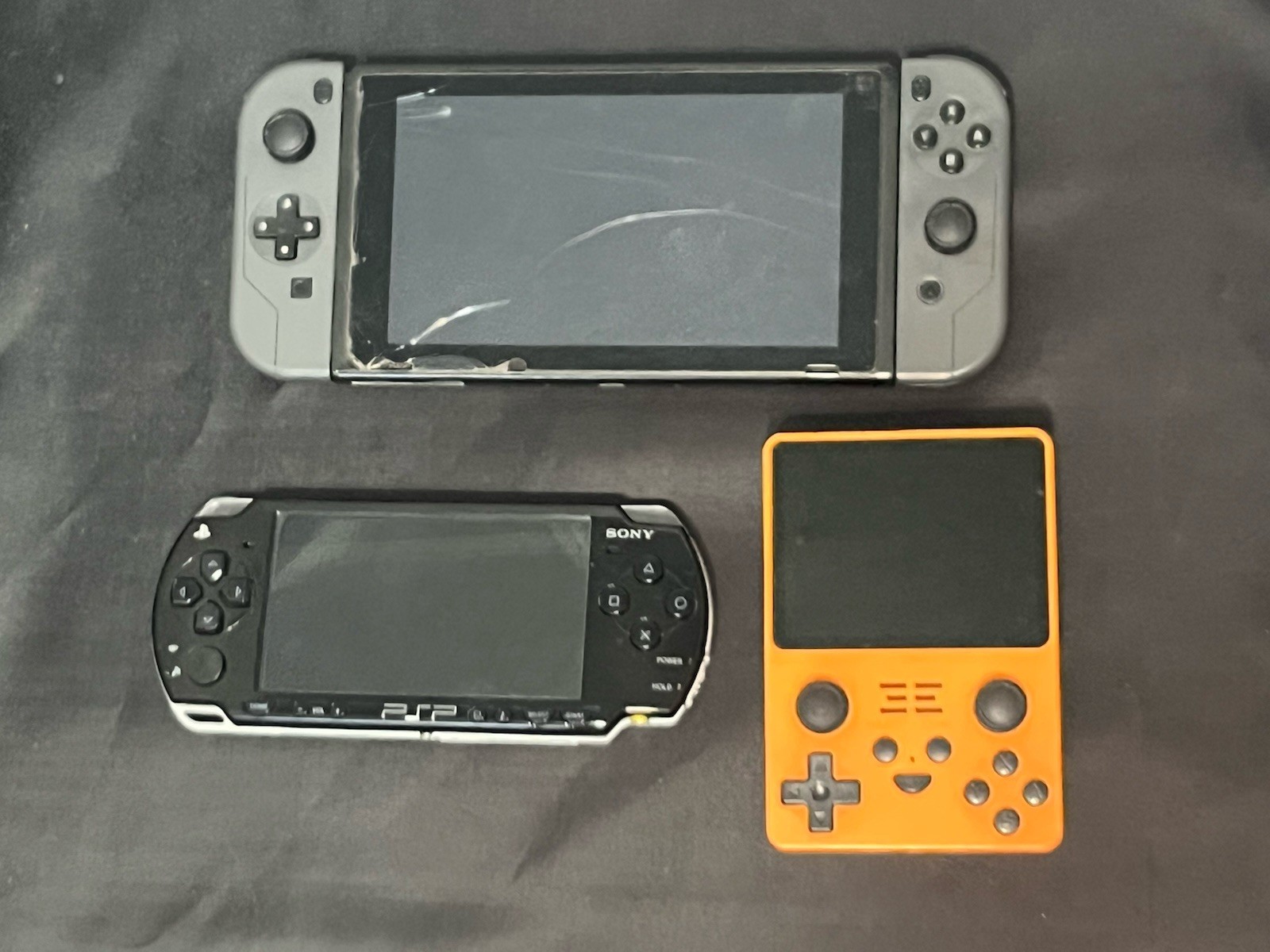 Nintendo Switch Sony PSP Powkiddy RGB20 Handheld Console Lot Wi-Fi Orange