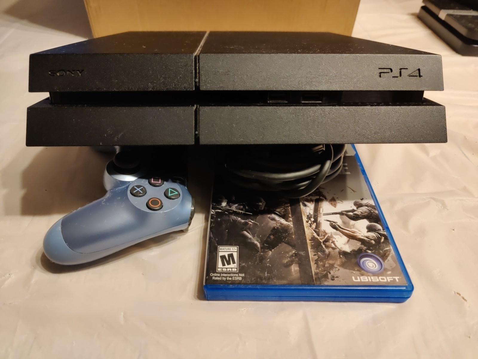 Sony Playstation 4 500GB Black Console PS4 W/ Controller & Cords Tested Working!