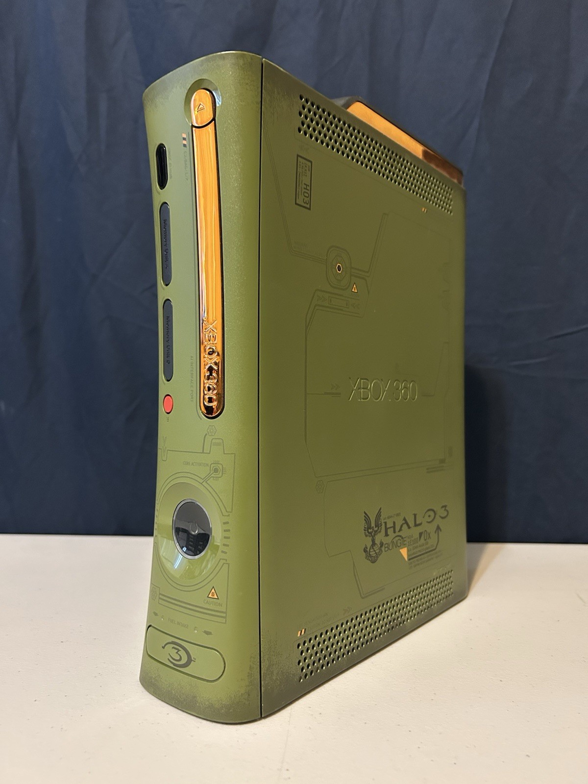 XBox 360 Halo 3 Erudition Olive Green With 2 Limited Edition Controllers