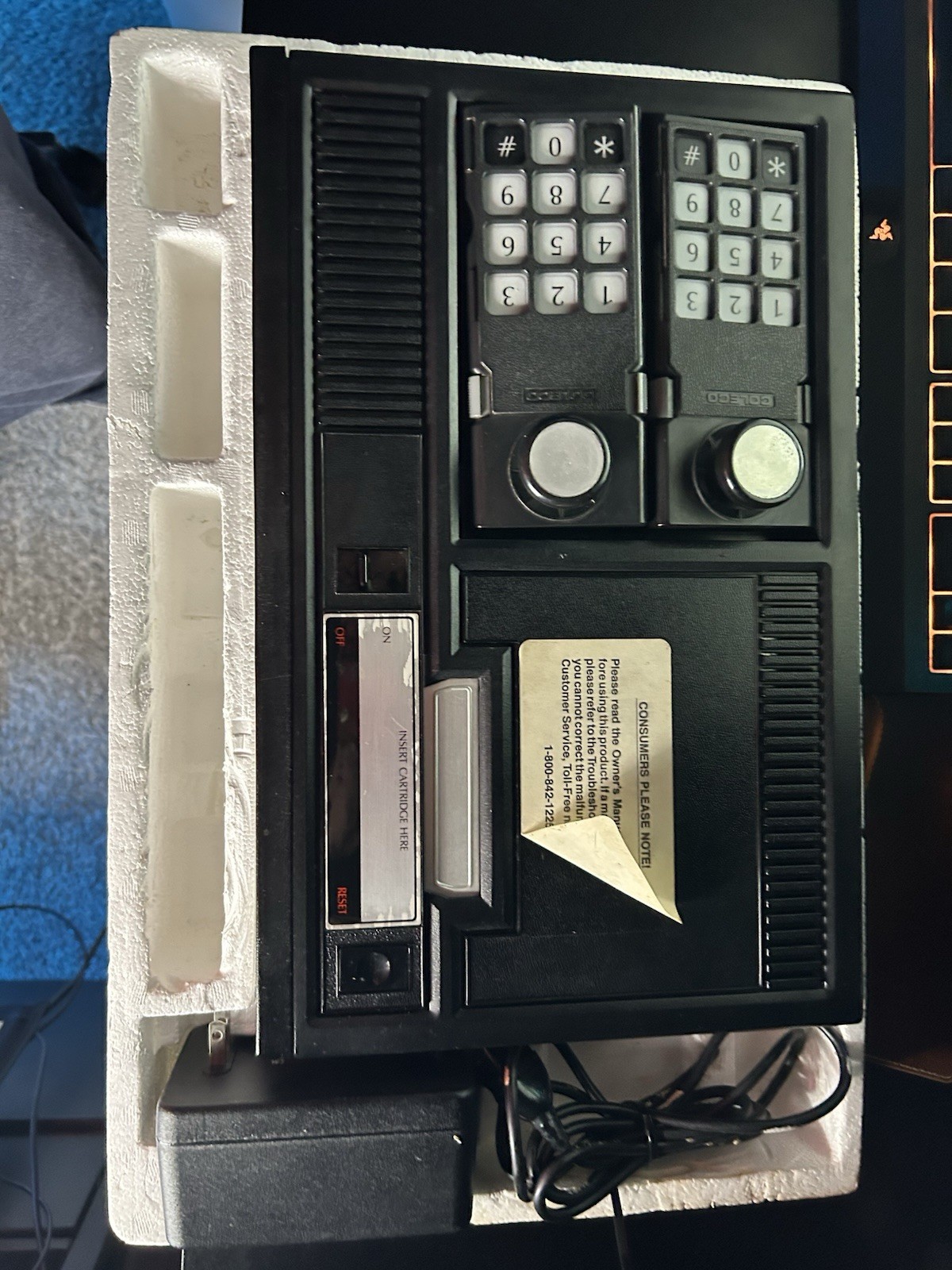 ColecoVision Video Game System Console Model 2400 w/ Controllers -Tested