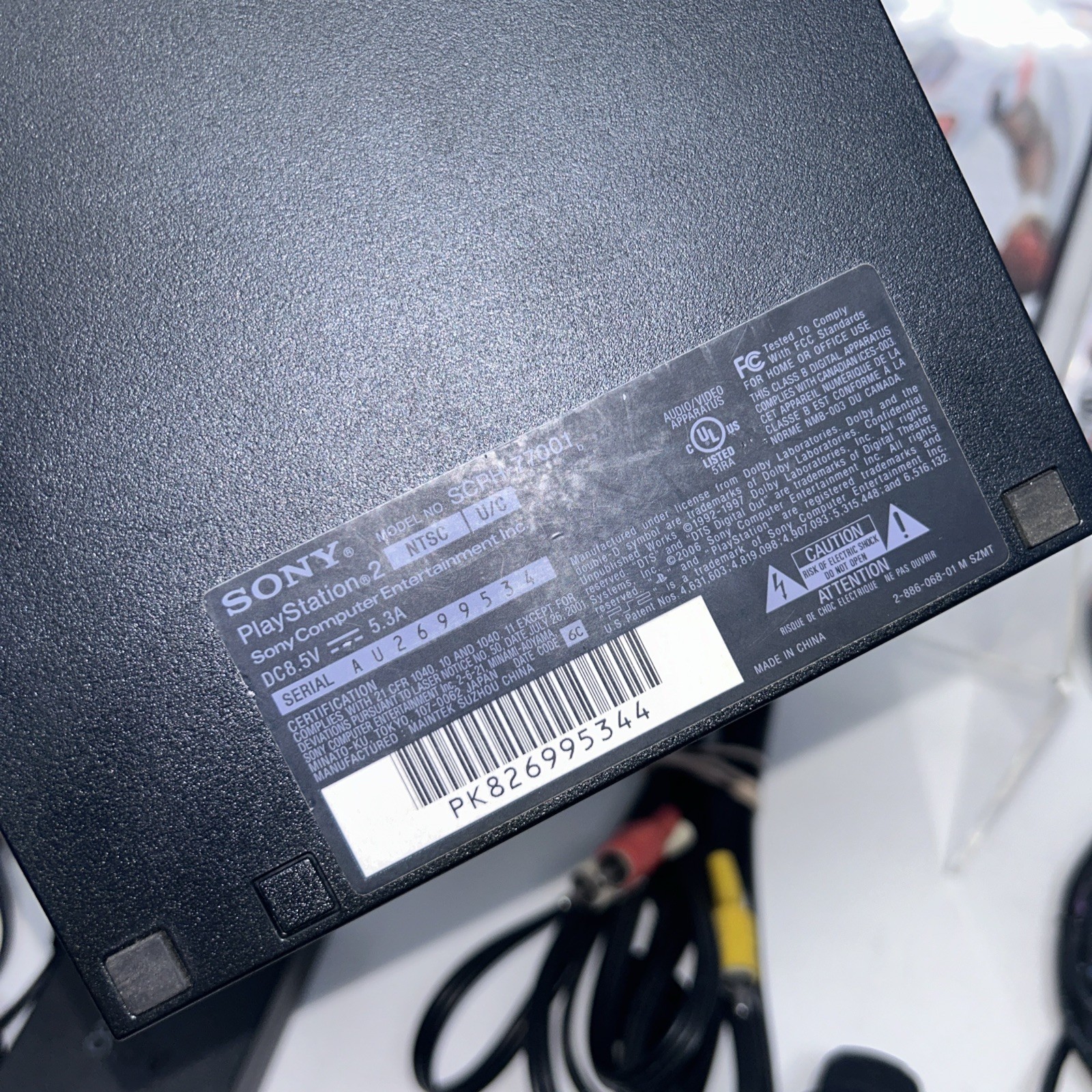 Sony PlayStation 2 Slim (SCPH 77001) PS2 Console w/ Memory Card Controller Games