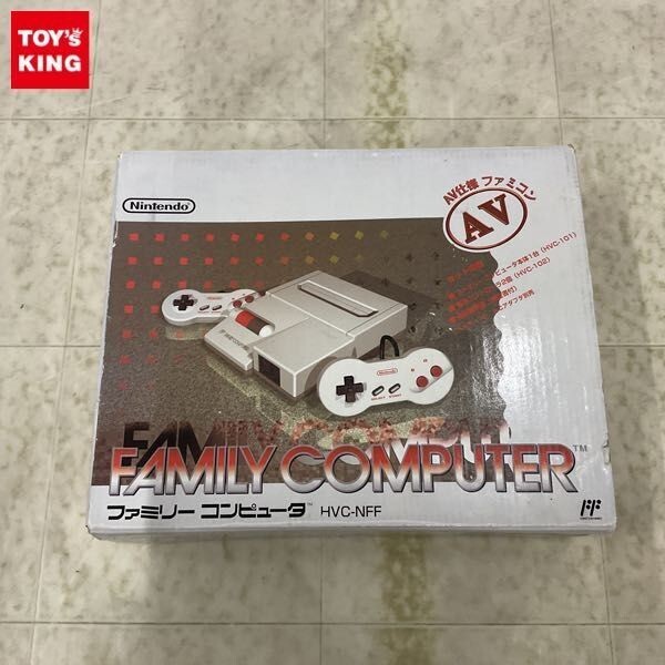 Nintendo New Famicom AV NES Console with Box HVC-NFF FC Japan Tested Working