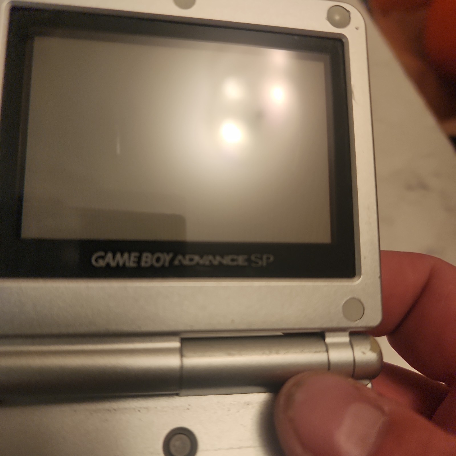 Game Boy Advance GBA SP AGS 001 Handheld System – Silver – Tested/Works
