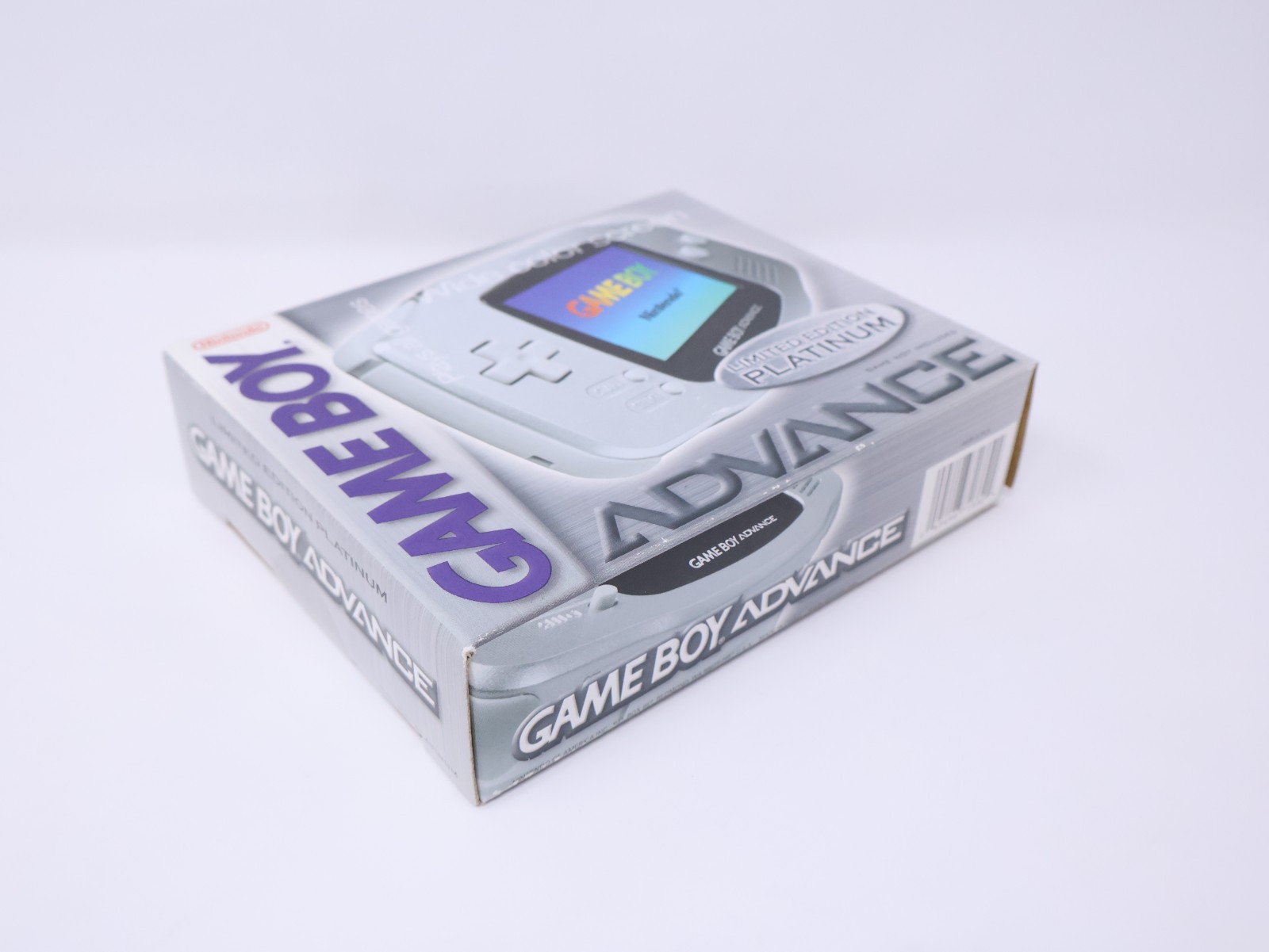 Nintendo Game Boy Console Silver Limited Edition Platinum Minty Open Box Rare