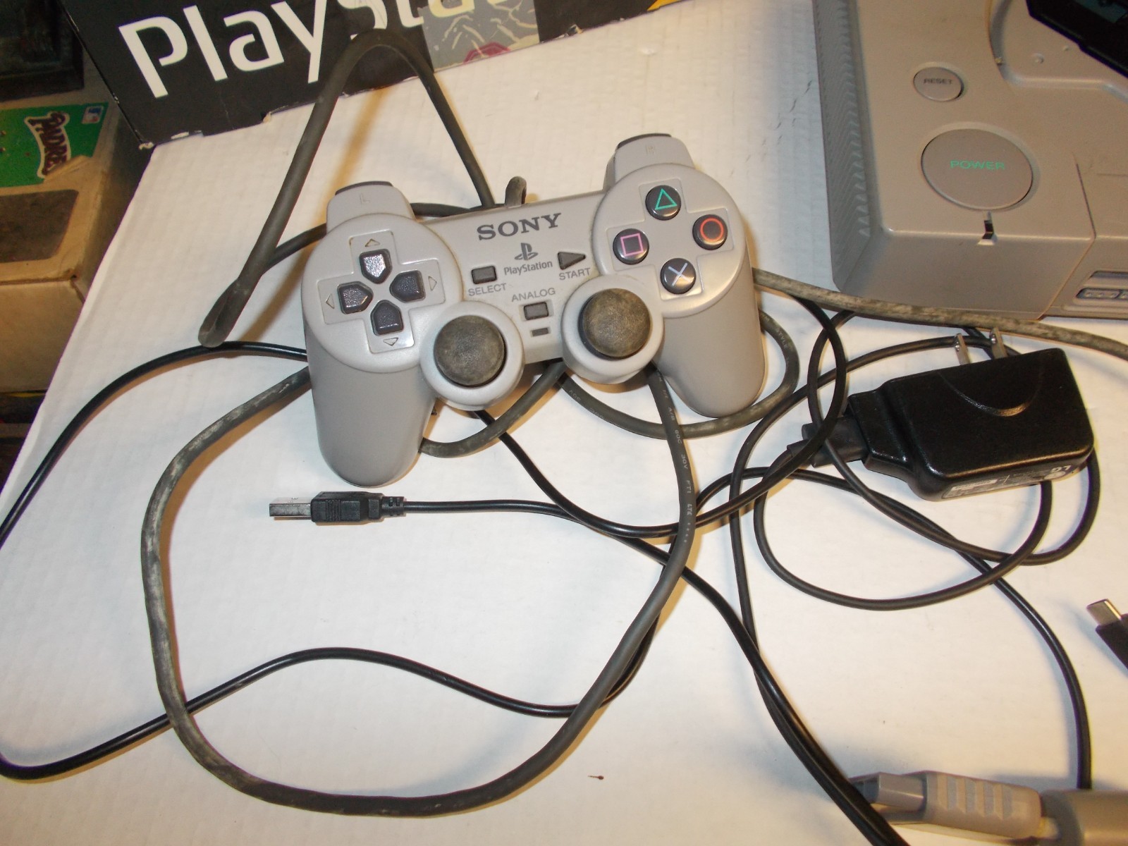 1999 & 1996 Playstation and Controller ,Box (AS IS)