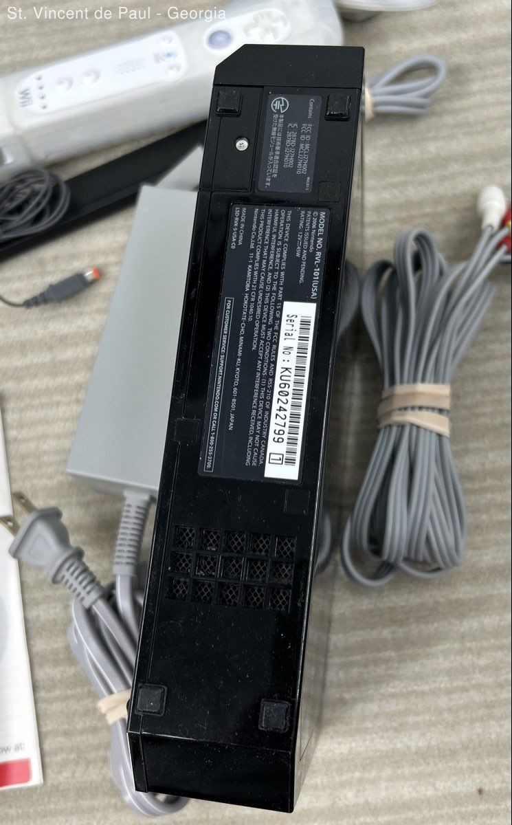 Black Nintendo Wii RVL-101 Console W/ Original Box Great Condition Tested Read