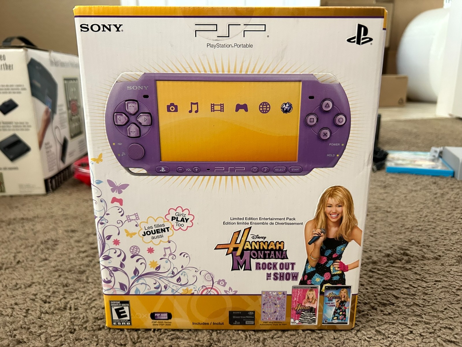 NEW Sony PSP 3000 Handheld System PlayStation Portable Hannah Montana Edition