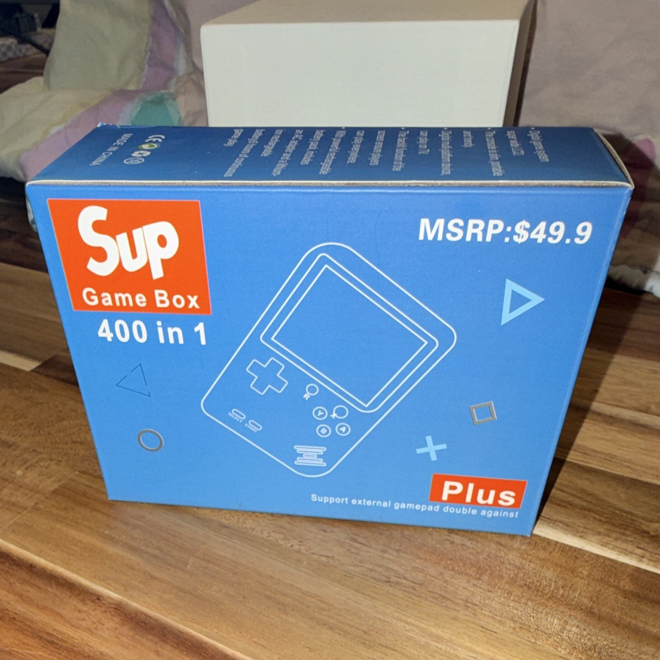 Sup Game Box 400 in 1 Plus Handheld Console BLACK Backlit Rechargeable TV Out