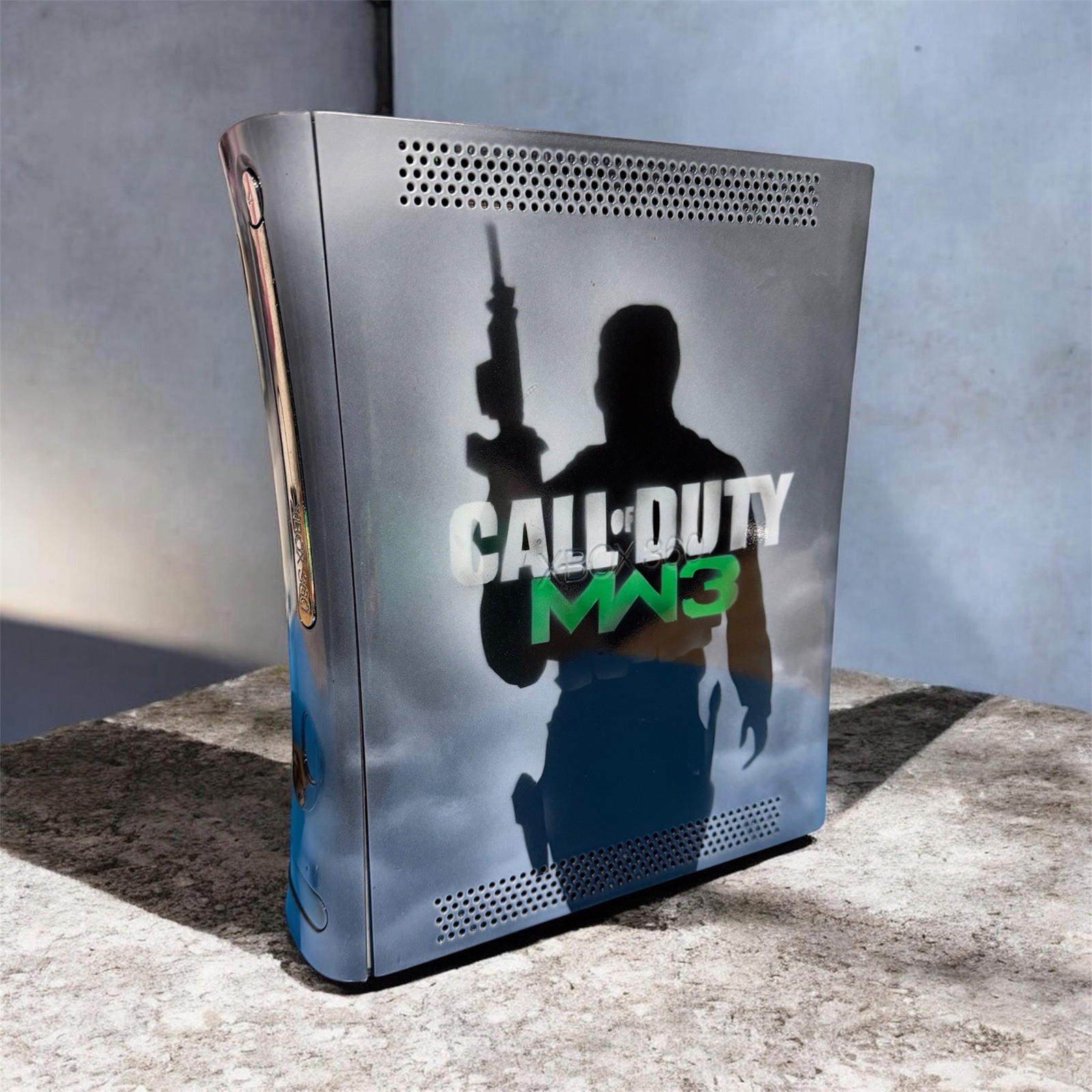 1 of a kind Custom Xbox 360 Call of Duty MW3 Airbrushed Shell only rare 1 of 1