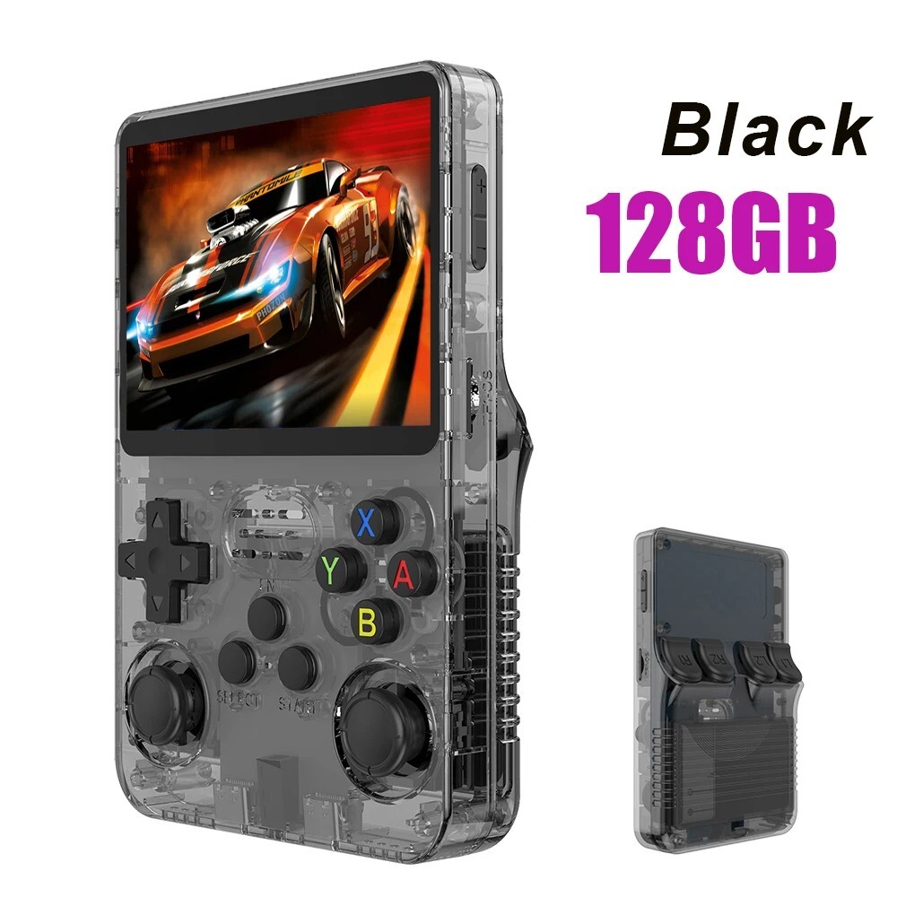 Retro Handheld Video Game Console 64-128GB 20000 Games 3.5 Inch IPS Screen R36S