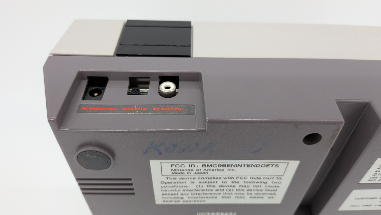 Nintendo Entertainment System NES Game Console Only NES-001 PARTS ONLY