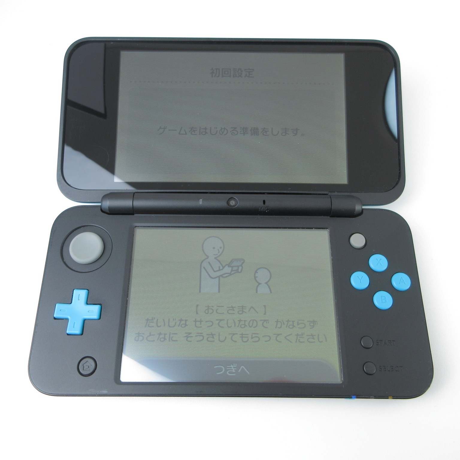 【Very Good】Nintendo New 2DS LL XL Black x Turquoise Console Japanese Ver #DEN113