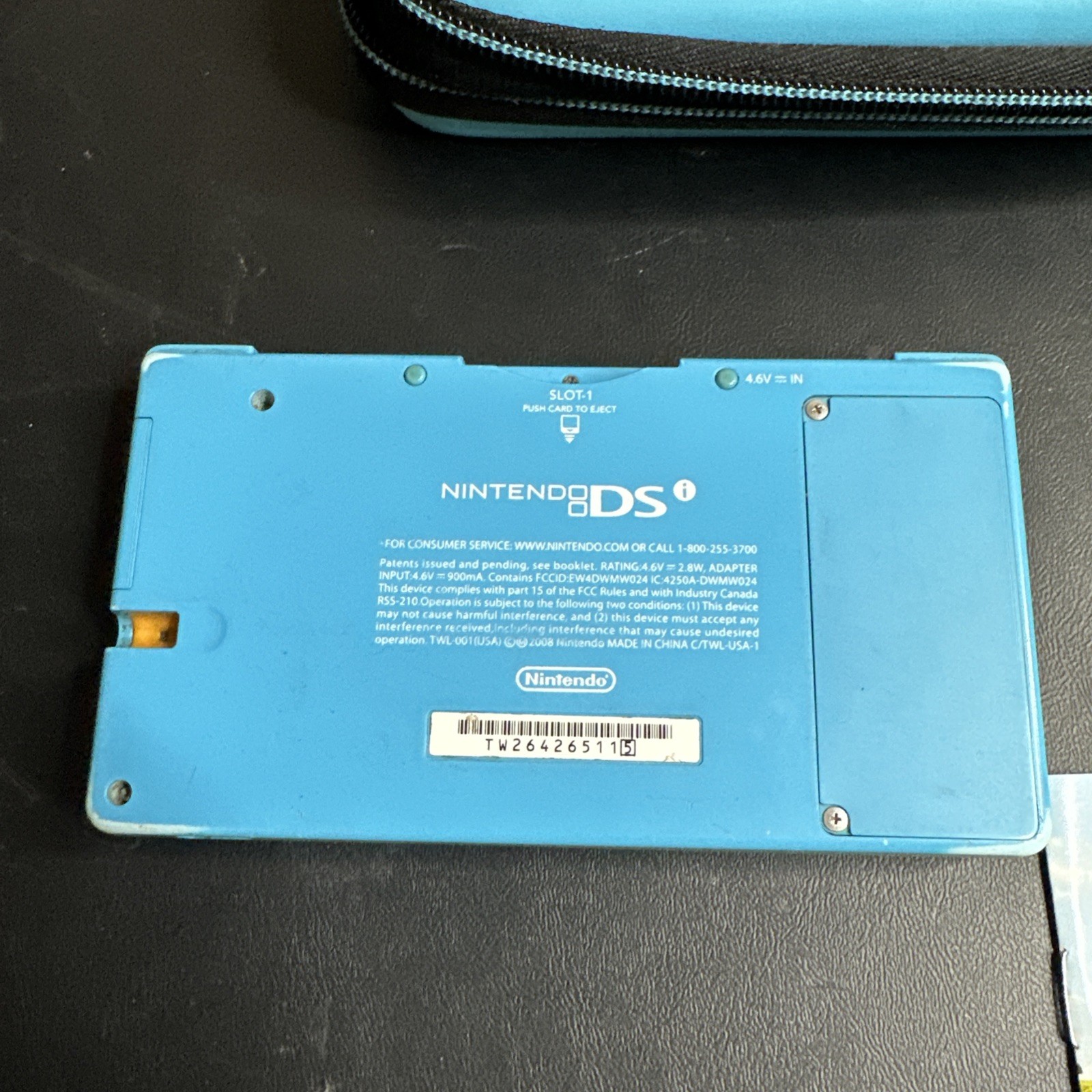 Nintendo DSi Console TWL-001 Aqua Blue – 2 Games – Shrek Kartz , Stylus, Charger