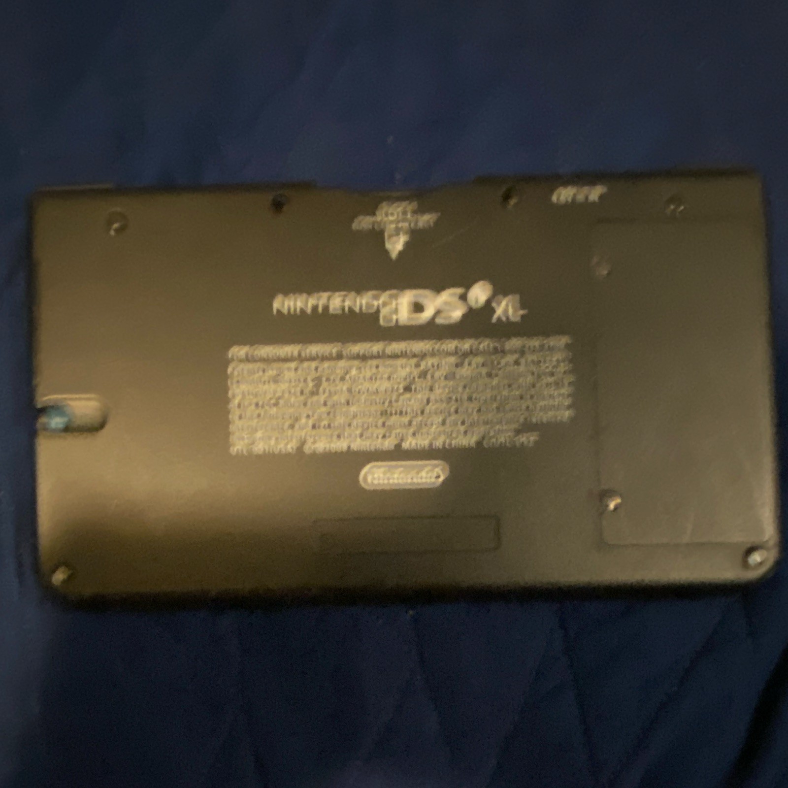 Nintendo DSi XL Blue Handheld System Touchscreen w/ Charger and sonic game