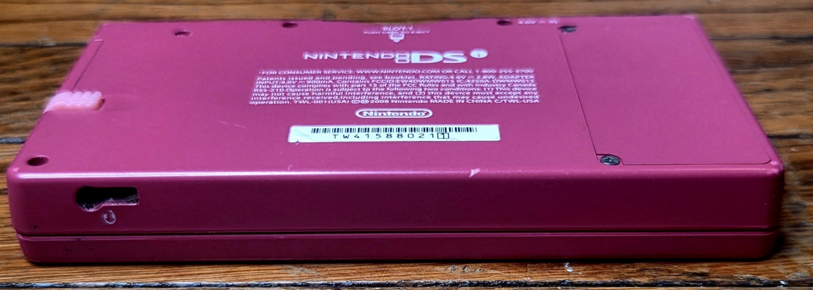Nintendo DSi Pink TWL-001 USA Handheld Game Console + Stylus + Charger Tested