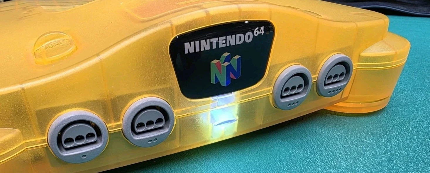 Nintendo 64 N64 HDMI PixelFX Retro Gem N64Digital Shiny Blue LED Orange Shell