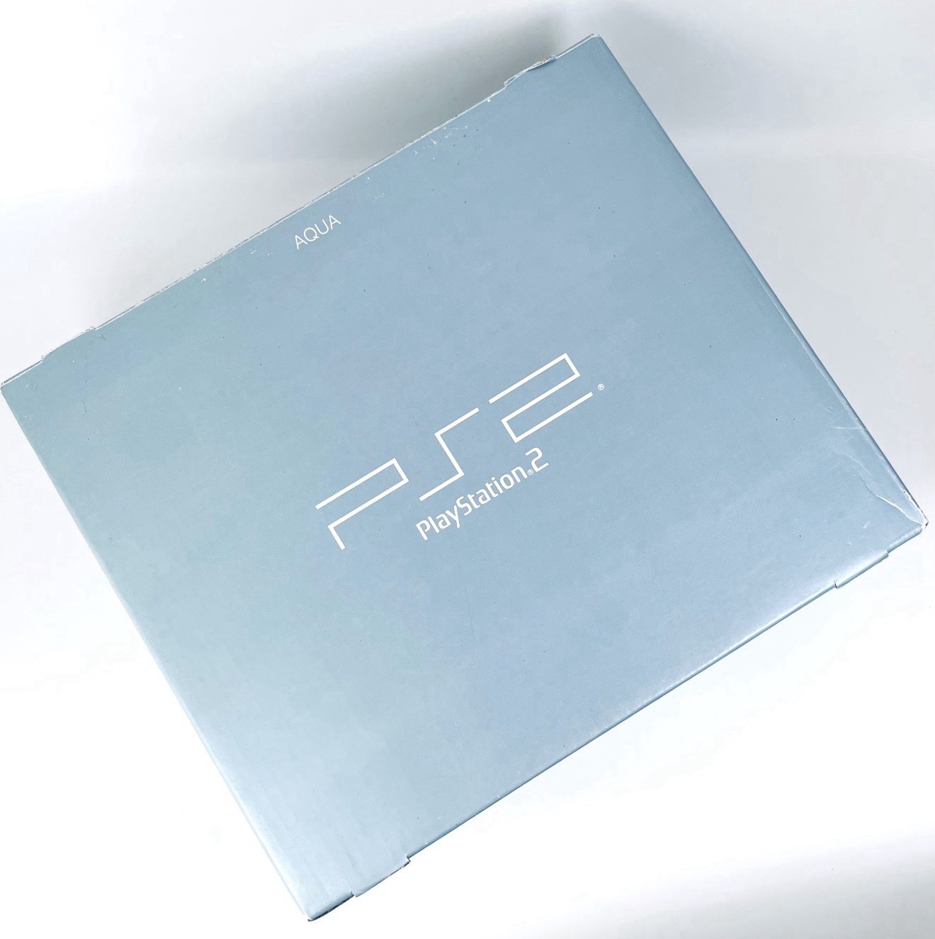 Sony PS2 SCPH-39000 Aqua Blue Console Box Controller Japan Rare Color
