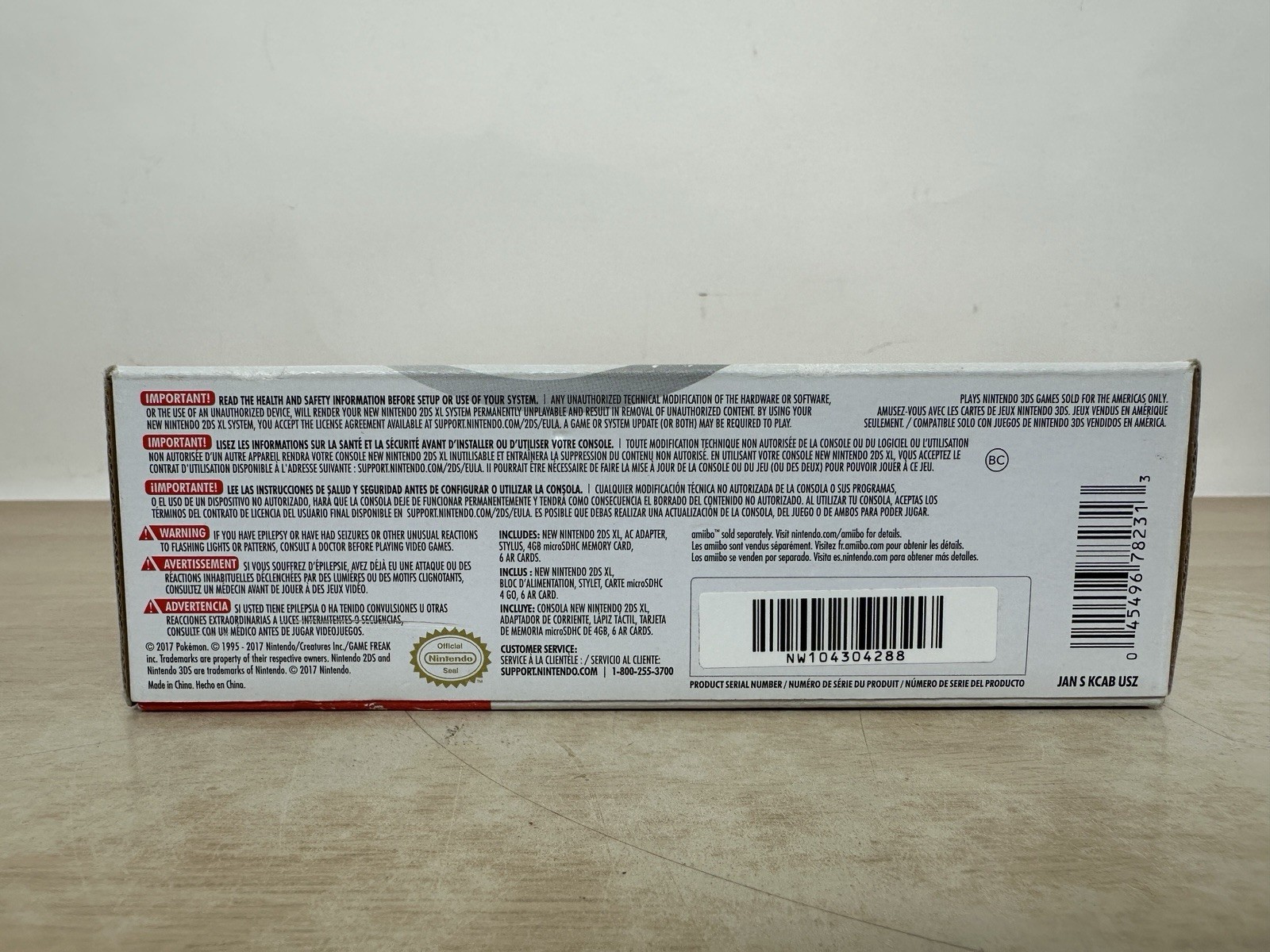 Nintendo 2DS XL PokeBall Edition – Complete In Box CIB – USA Model – Pokemon