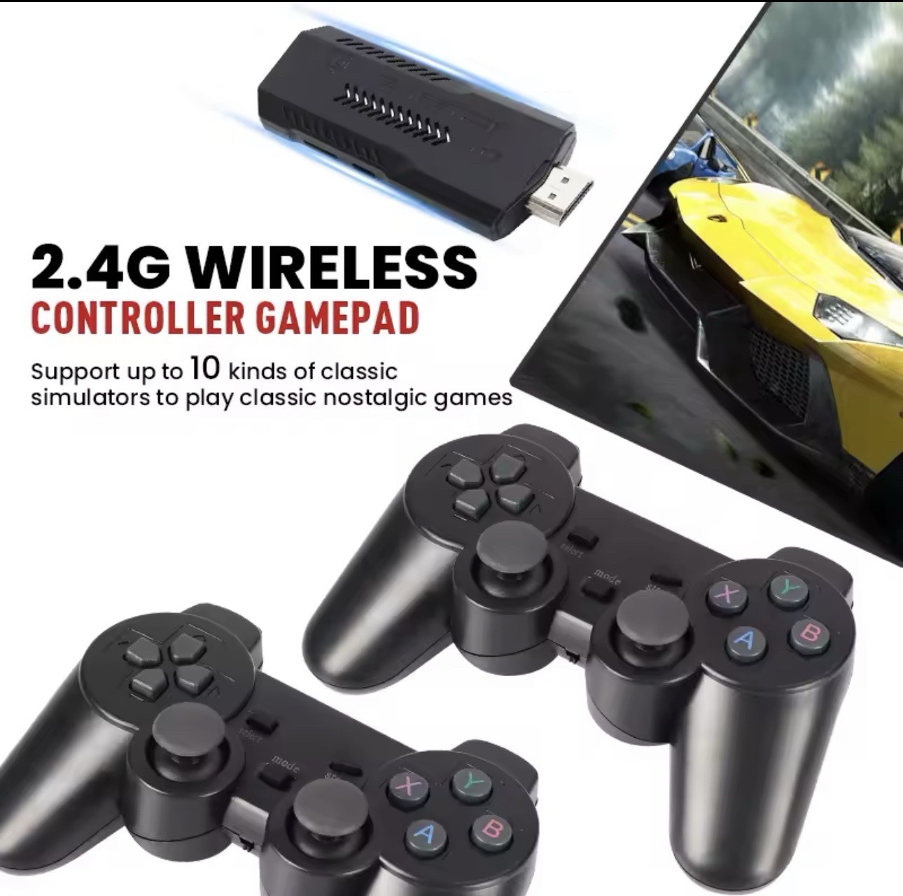 Retro Video Game Stick 41,000 Games HDMI 128GB | 2 Controllers