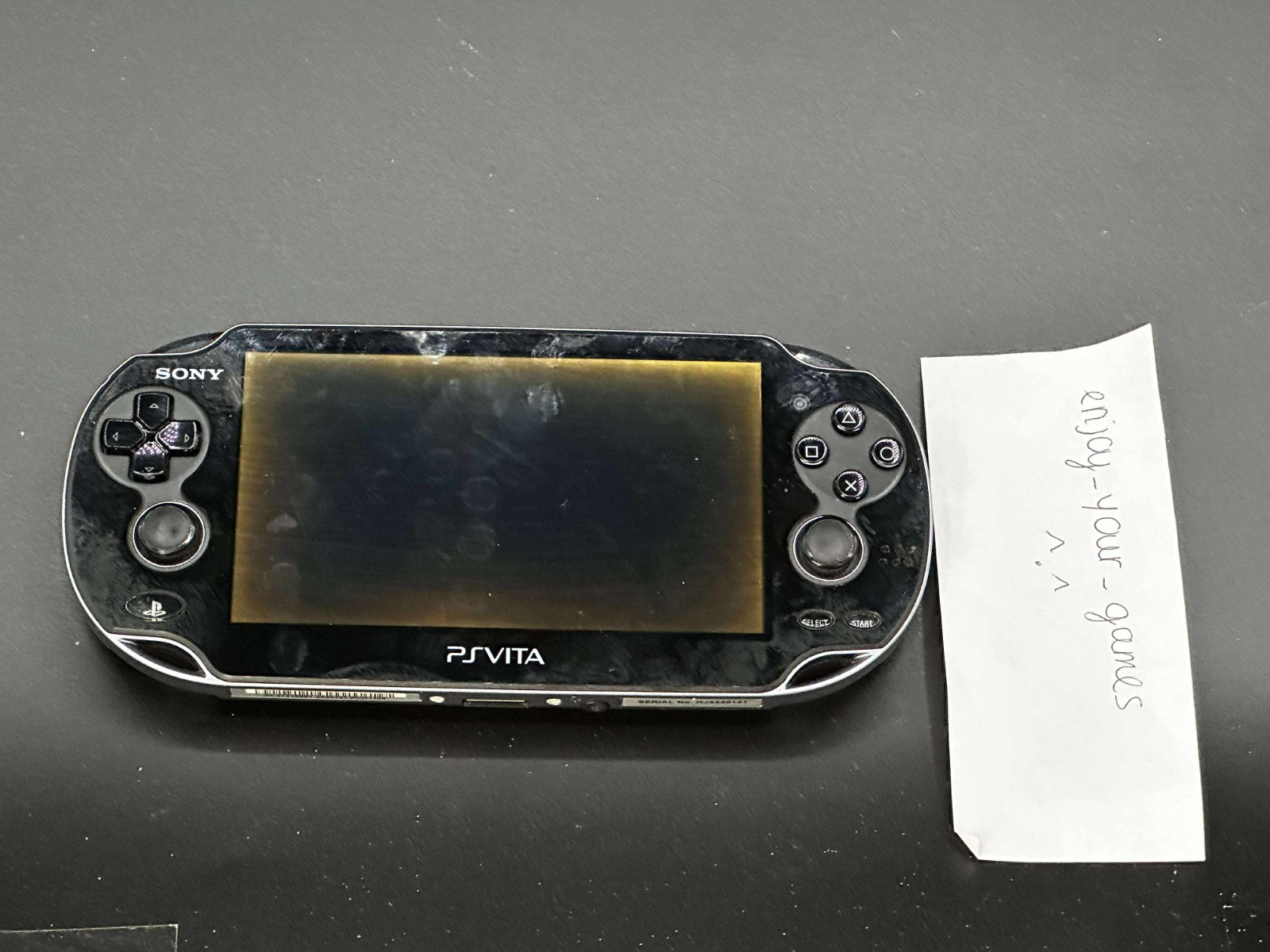 Sony PlayStation PS Vita OLED PCH-1000/1100 Black Used w Charger – SHIP IN 1-DAY
