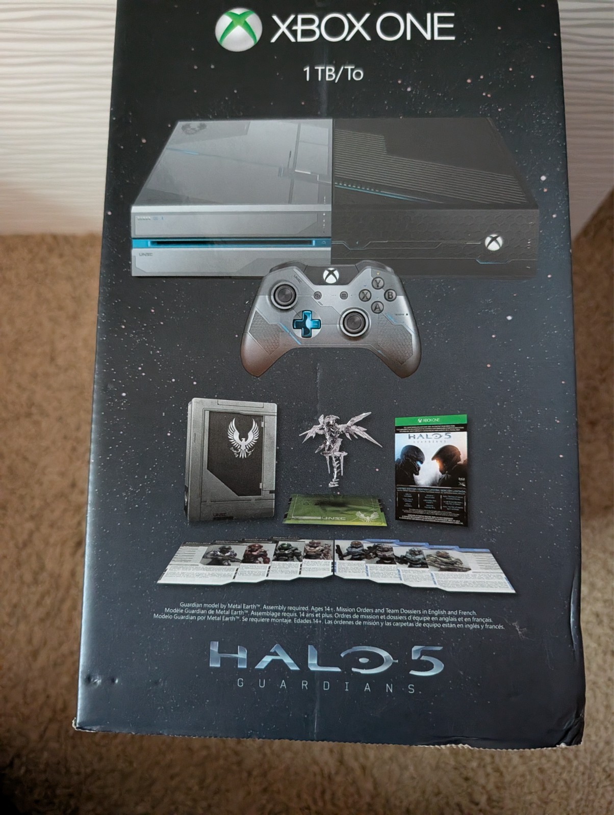 Xbox One Halo 5:Guardians Limited Edition 1TB Black & Silver ConsoleFACTORY SEAL
