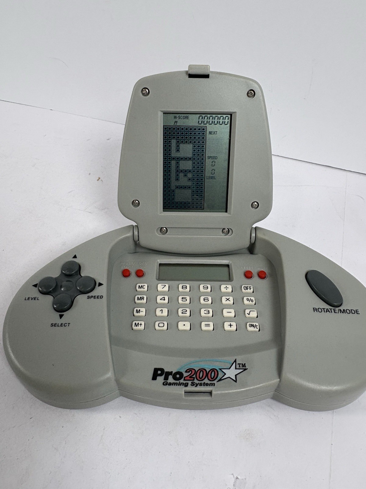 ProTech Pro 200 Gaming System Handheld Console Tetris Retro Game Tested Works