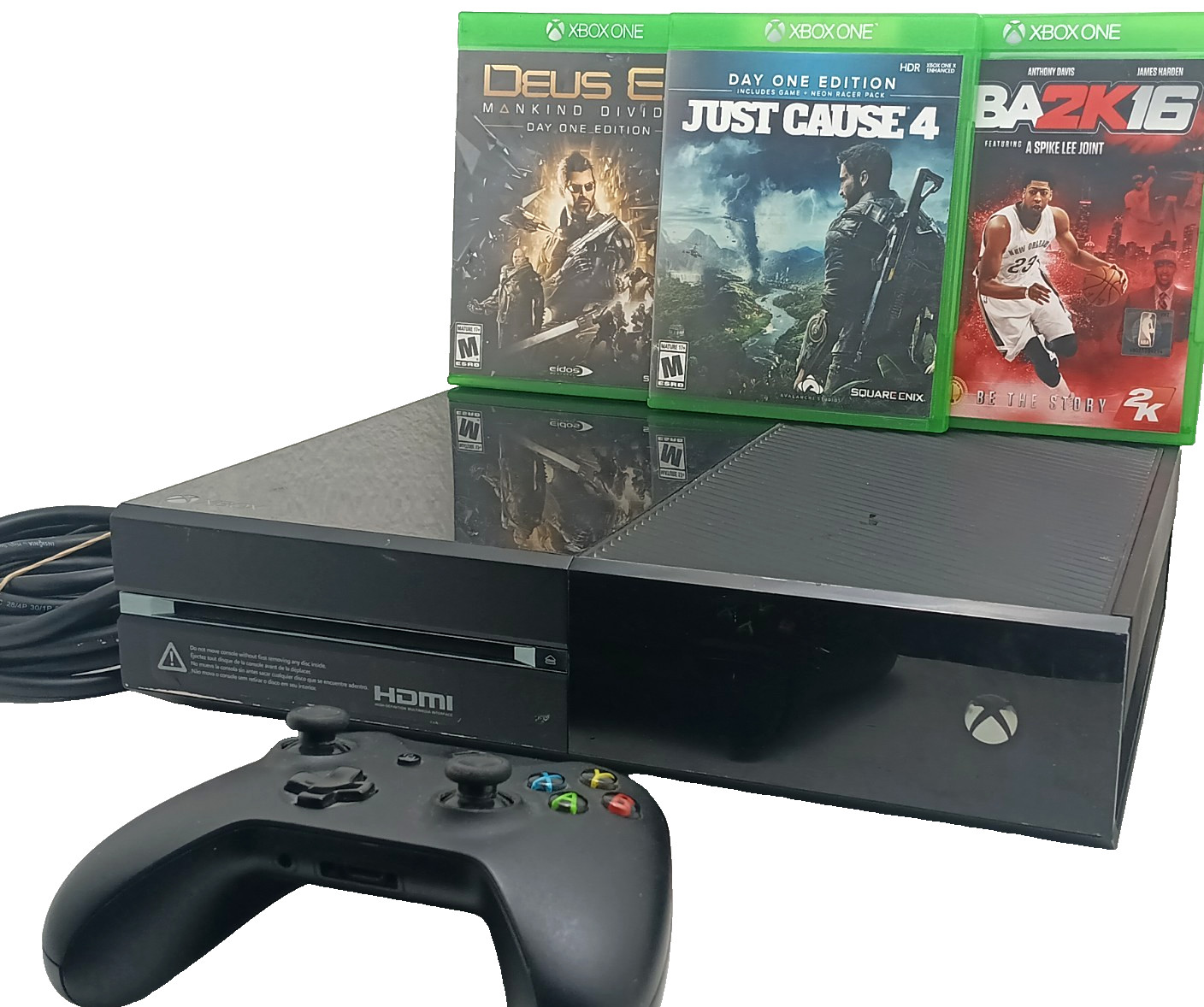 Microsoft Xbox One 500GB Console w/ 3 ganes & controller – Fully Functional