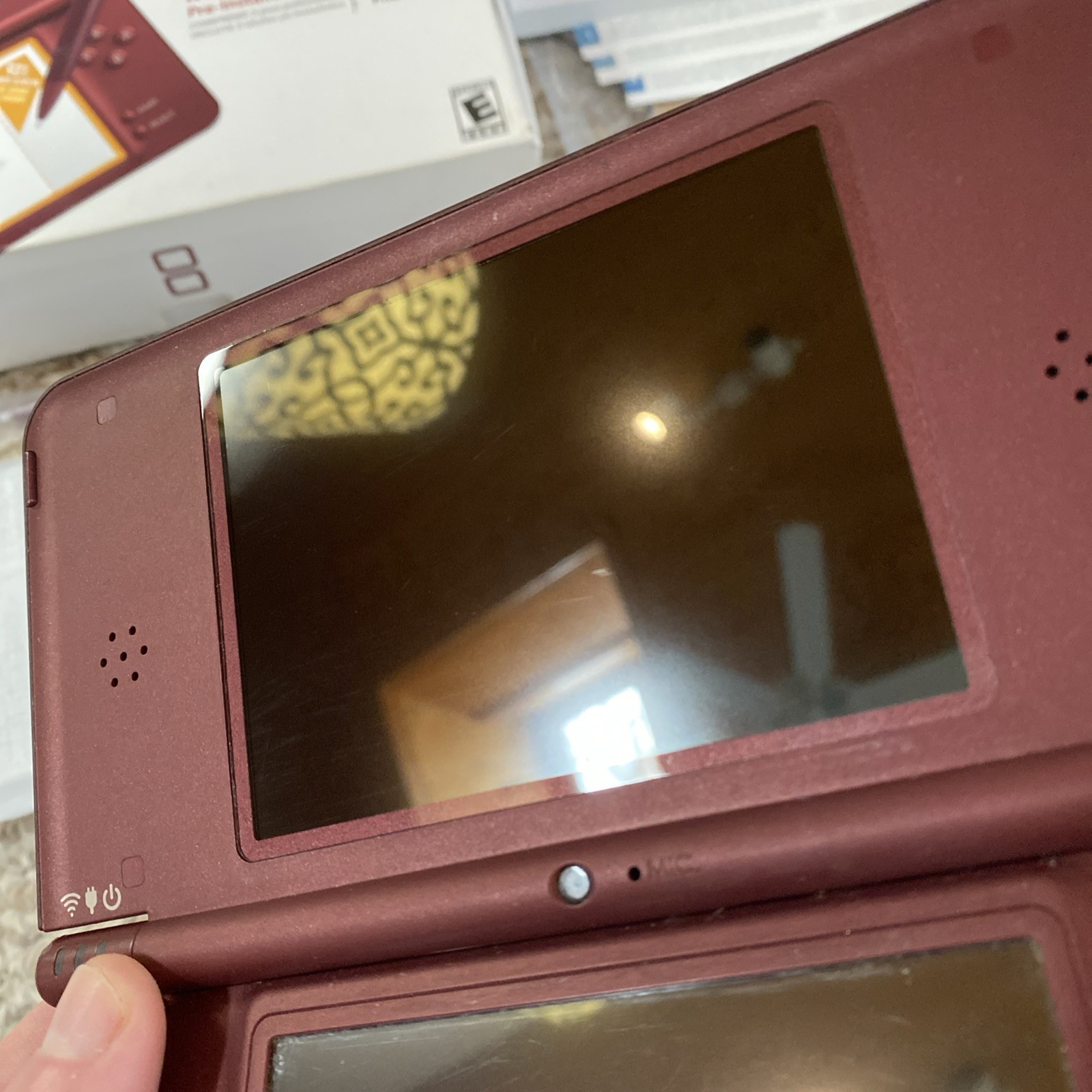 Nintendo DSi XL Burgundy Complete In Box CIB, ! Stylus, Manual!