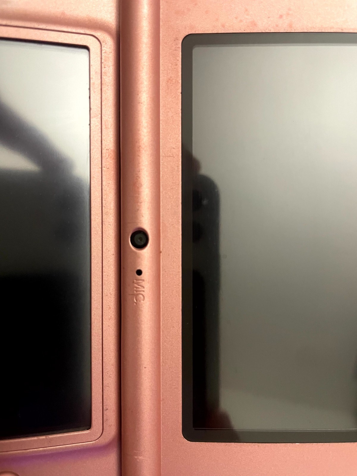 WORKING! Nintendo DSi XL Metallic Rose Pink UTL-001: NO STYLUS SD CARD CHARGER!