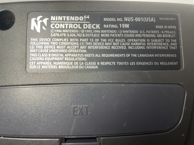 NINTENDO 64 N64 Console Grey Complete Bundle w/ Controller Tested Works