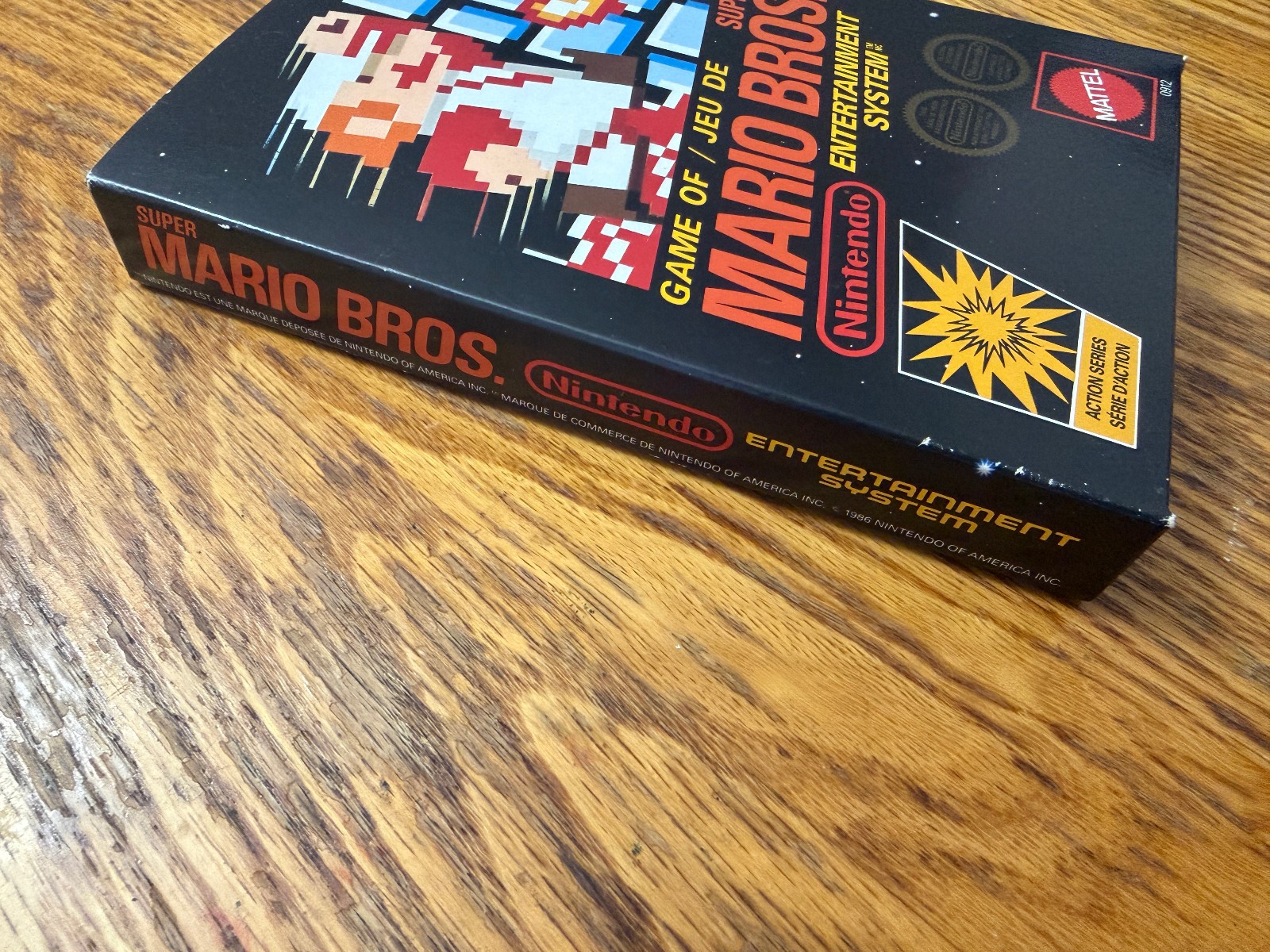 1986 MATTEL Super Mario Bros Control Deck complete in box nintendo nes RARE MINT
