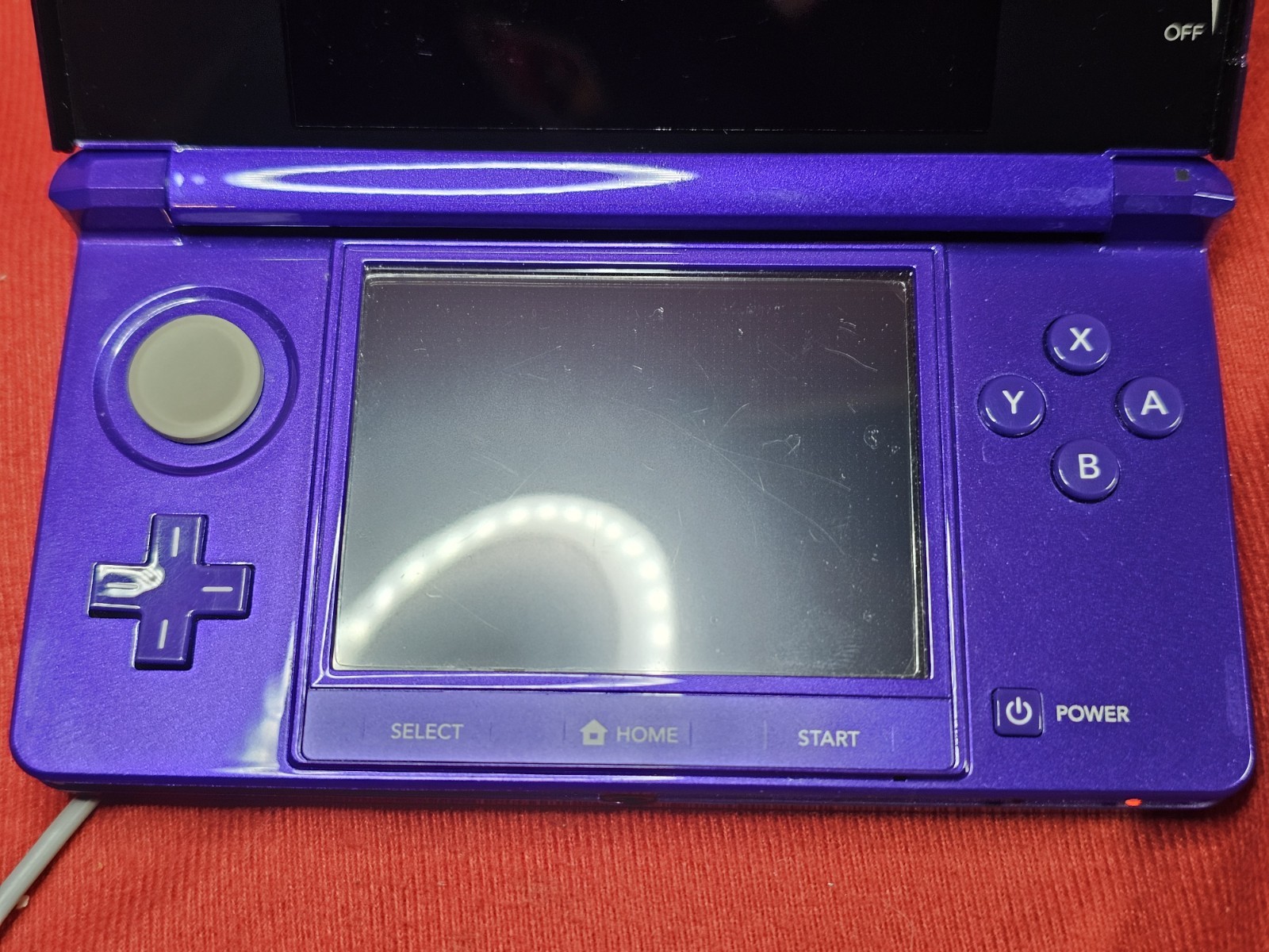Nintendo 3DS Midnight Purple Handheld System Console – Clean & Tested -Authentic