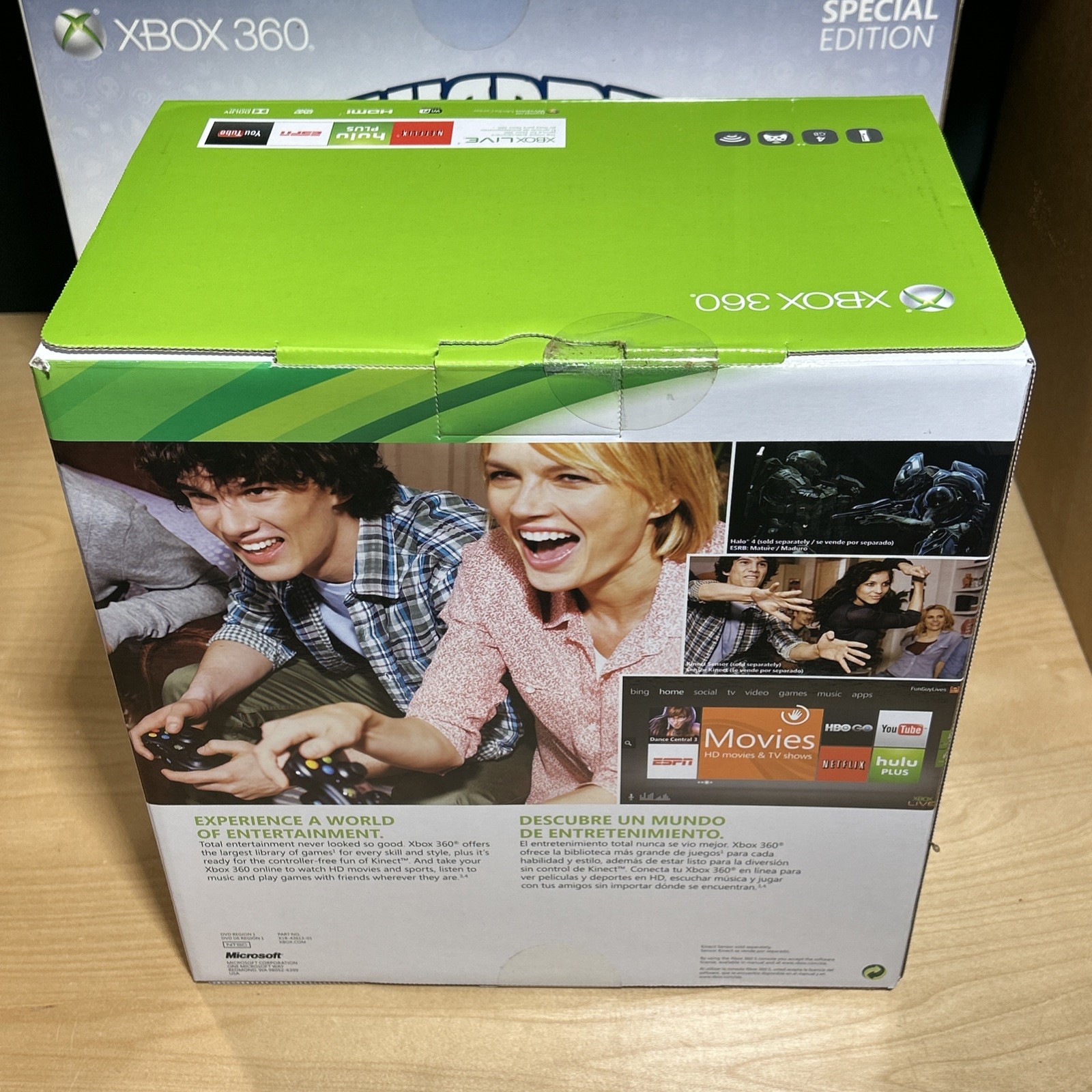 2012 Microsoft Xbox 360 Slim 4GB White Console Skylanders Bundle New OPEN BOX