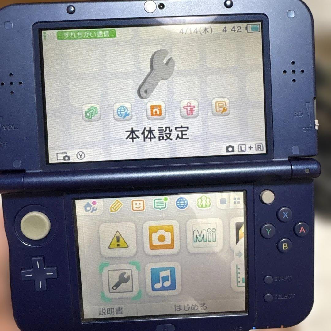 Nintendo New 3DS LL XL Metallic Blue Handheld Console Japan Region NTSC-J 0210