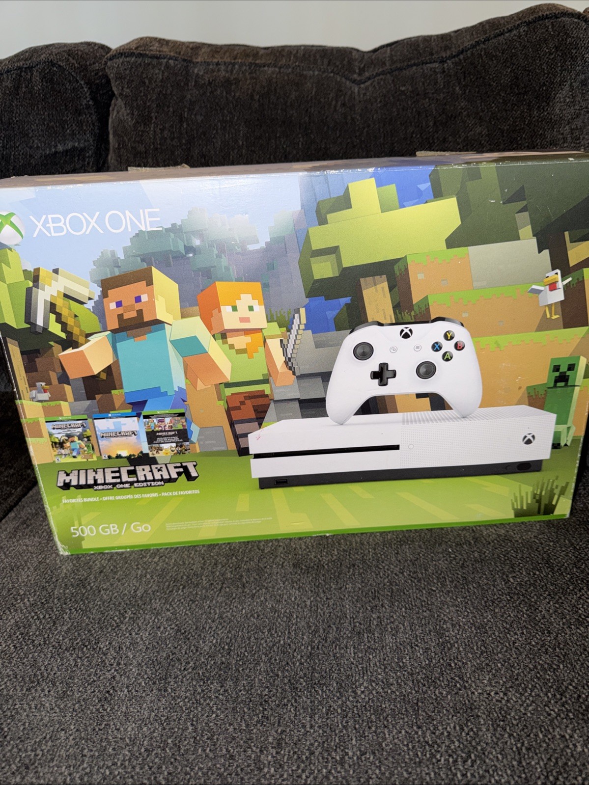 Microsoft Xbox One S 500GB Console Gaming System White 1681 W/ Box