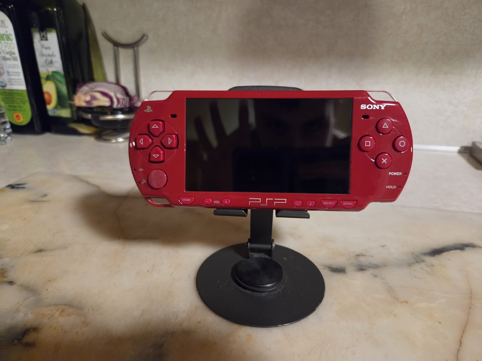 Sony PSP-2001 Red Handheld System w/ 1GB Memory Stick, 1200mAh Battery, Wi-Fi
