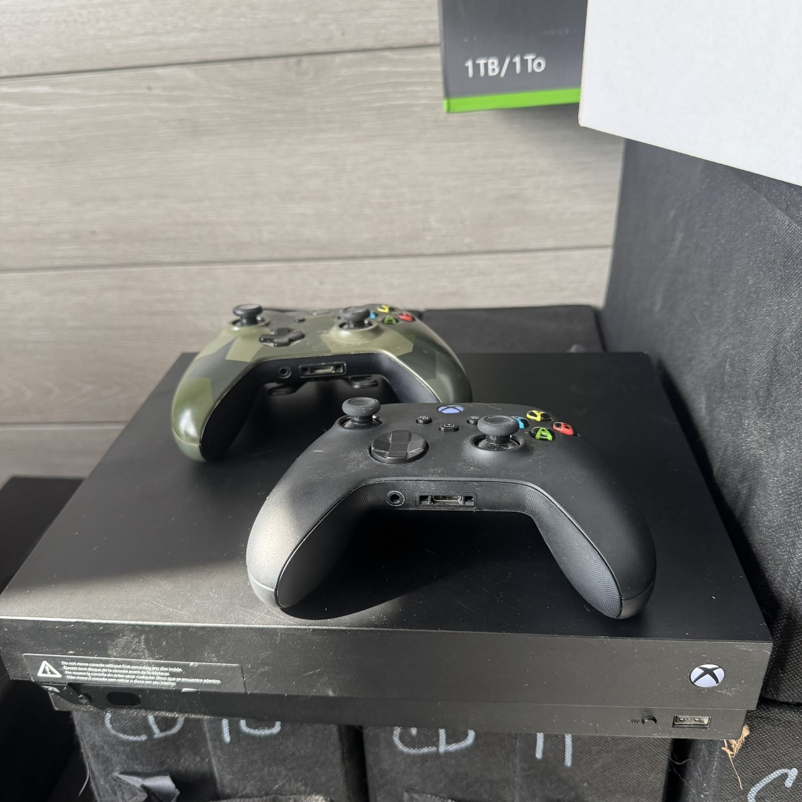 Microsoft Xbox One X 1TB Black Console Bundle with 2 Controllers – 4K HDR Gaming