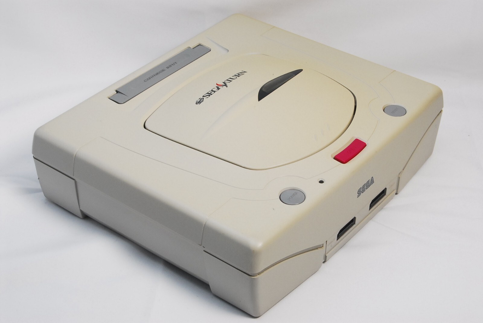 Sega Saturn Console White HST-3220 w/ Controller Cables NFL Game Japan Tested