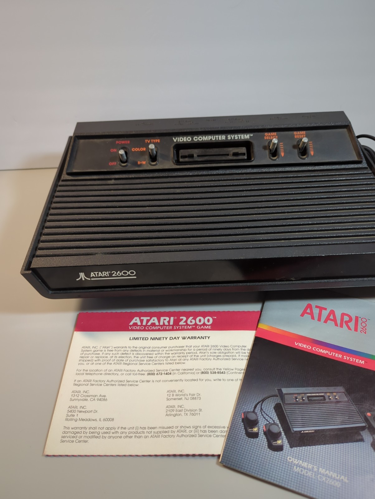 Atari CX 2600 A Black Console Only VCS Video Computer System Untested