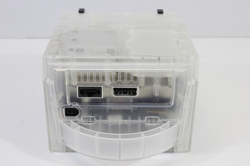 Nintendo Gamecube Clear Transparent White Console & AC AV NTSC-U/C DOL-001 LED