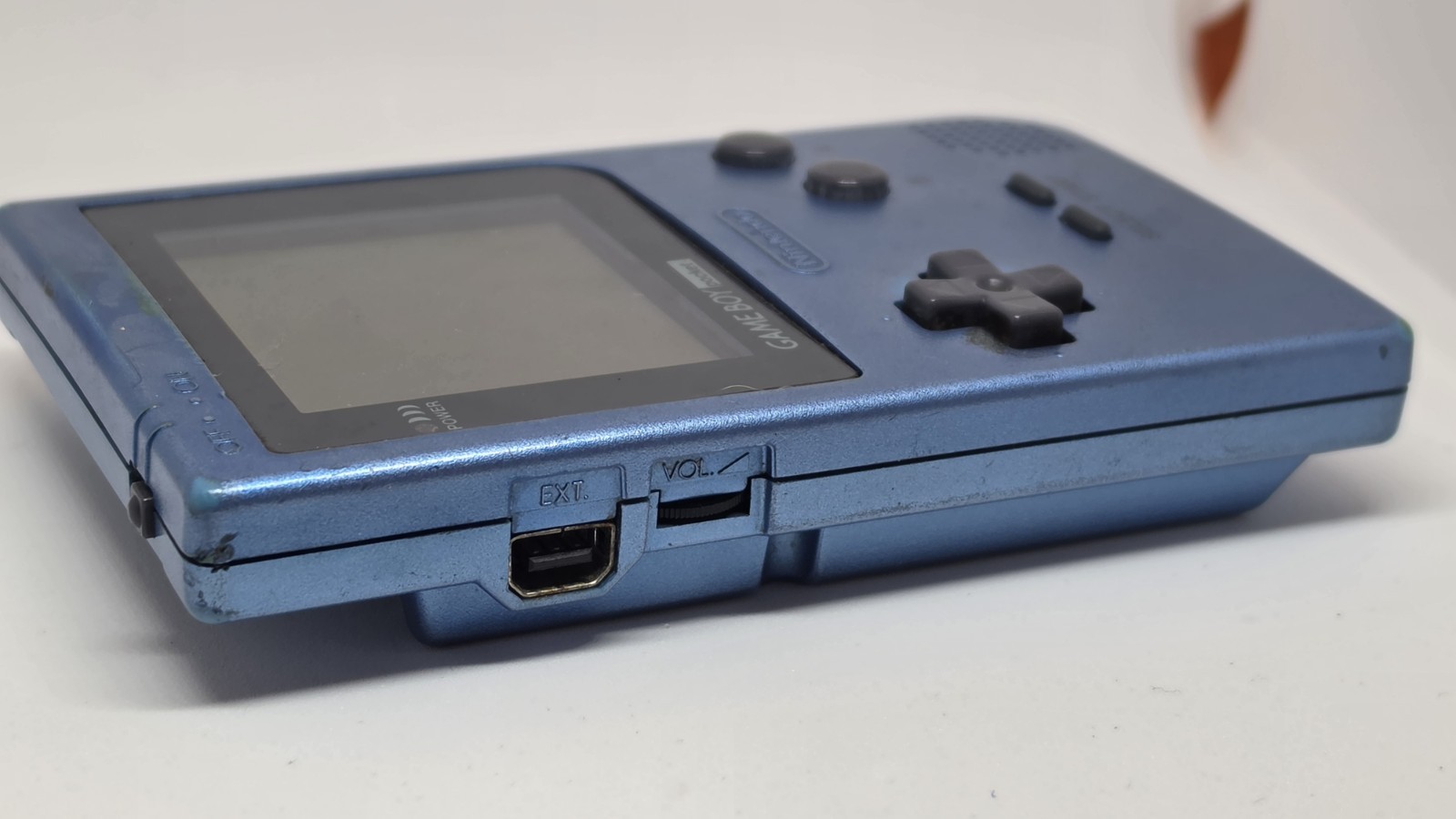 Nintendo Game Boy Pocket Ice Blue MGB-001 Handheld Console + Dr. Mario Tested