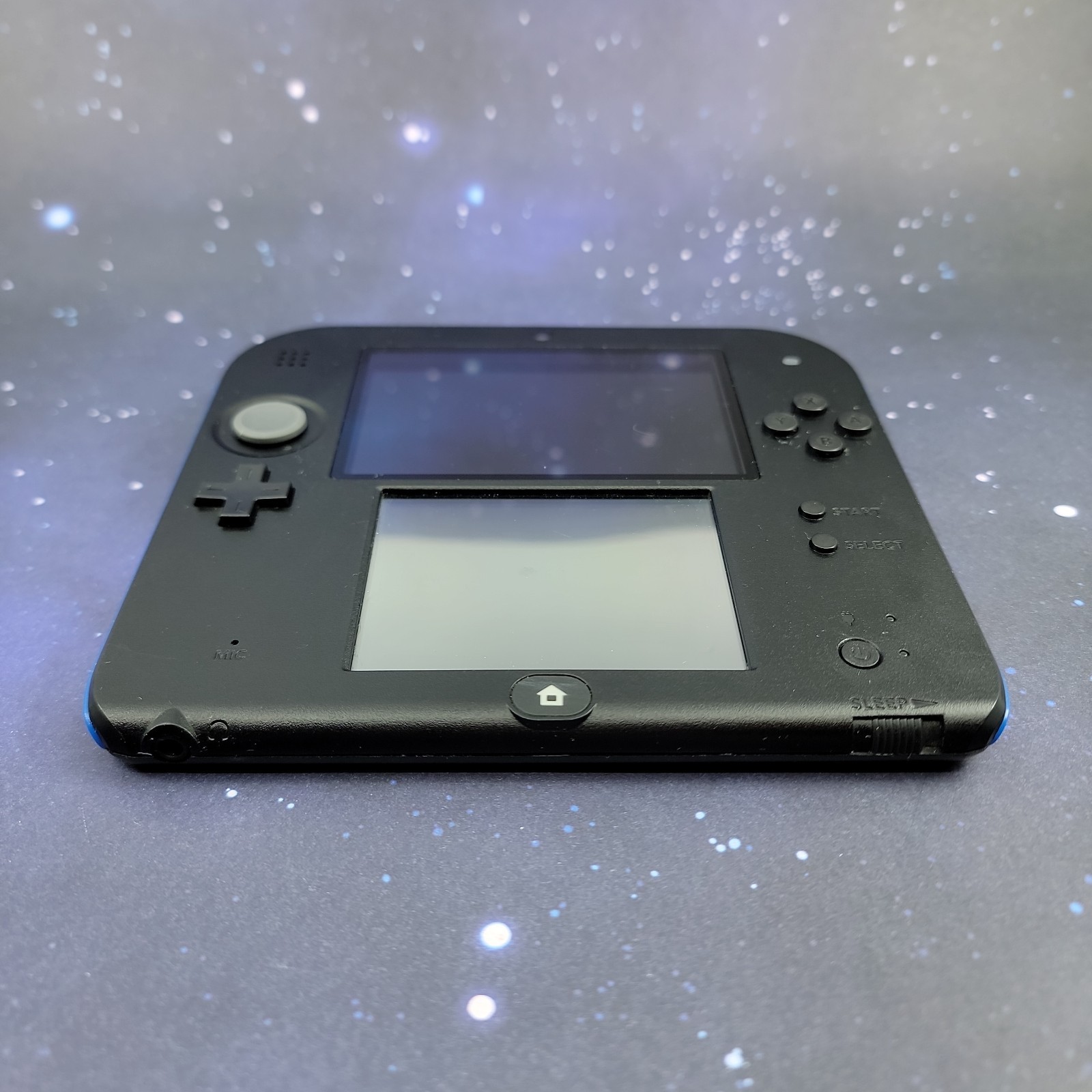 Nintendo 2DS Console Blue Black W/ Stylus & Power Cord Tested Working NTSC-U