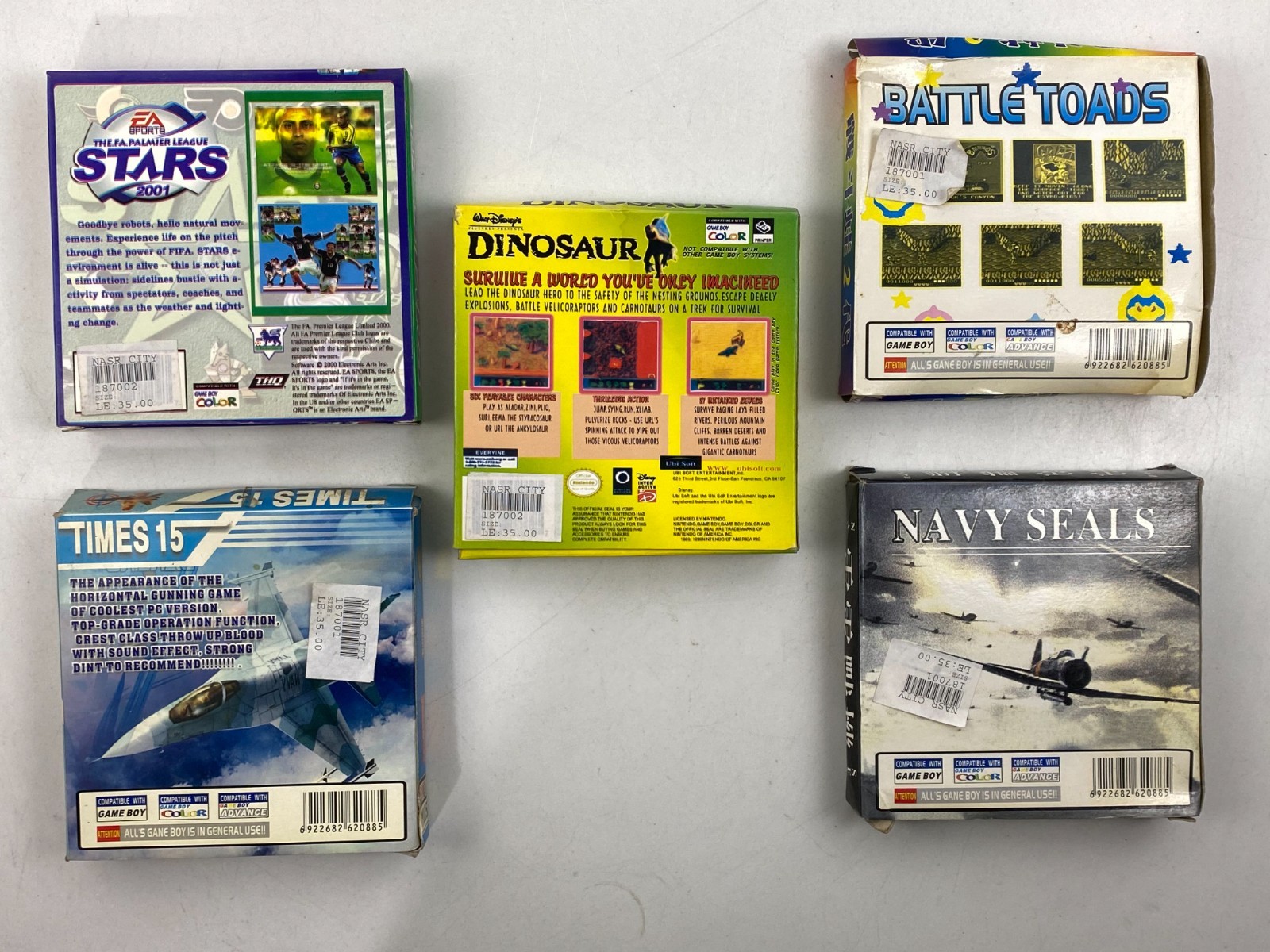 Nintendo Super Game Boy Color DINOSAUR Navy Seals Cartridge China