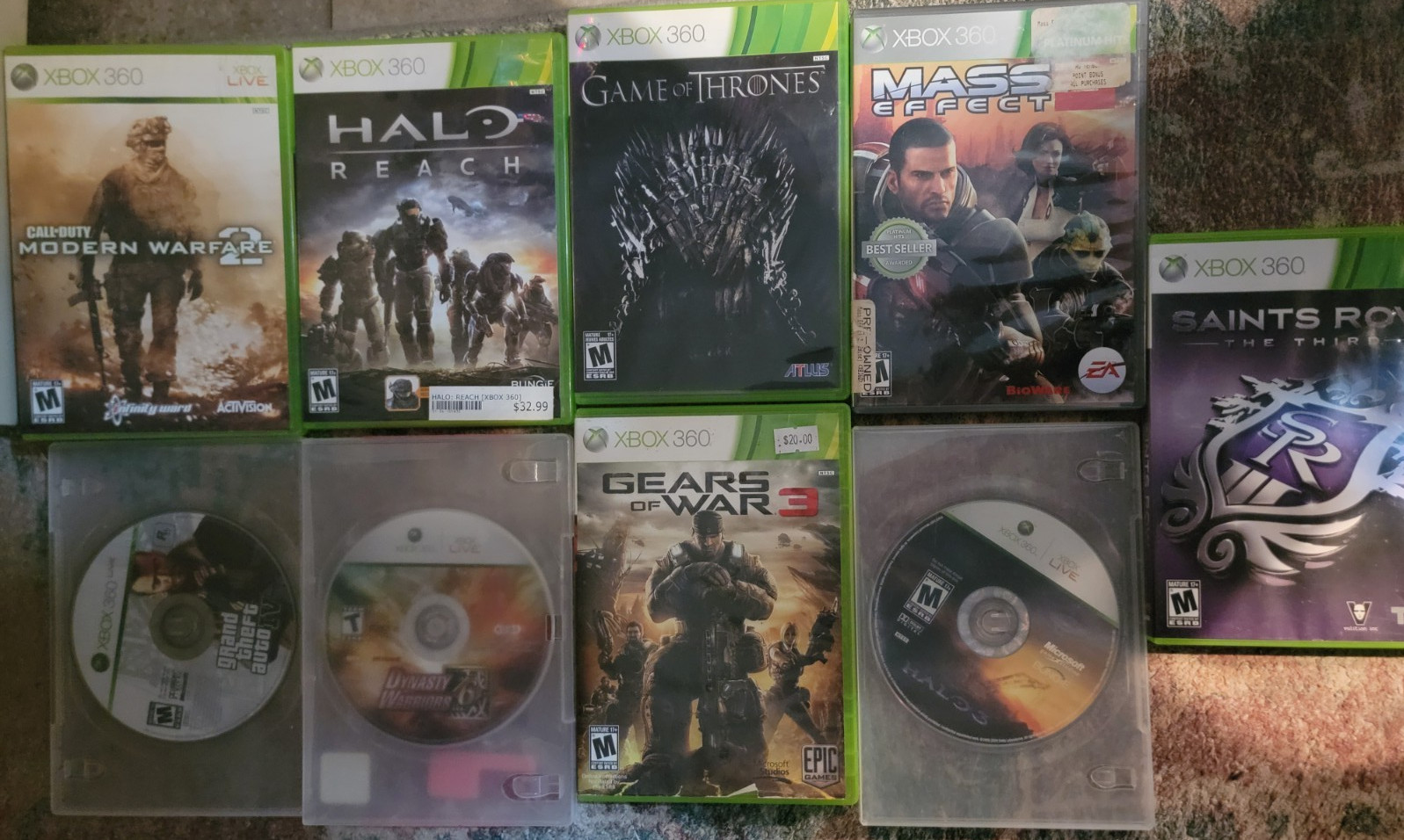 Xbox 360 Games / 9 games in total / free shipping