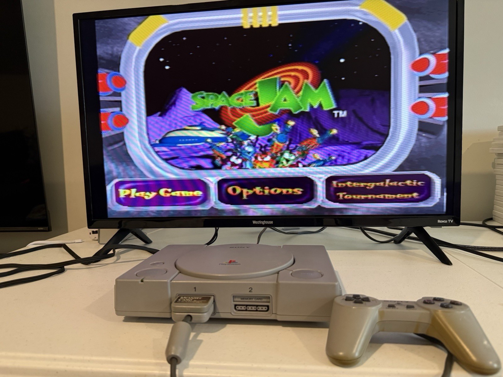 Sony Playstation PS1 SCPH-5501 Console And Game Lot – READ DESCRIPTION