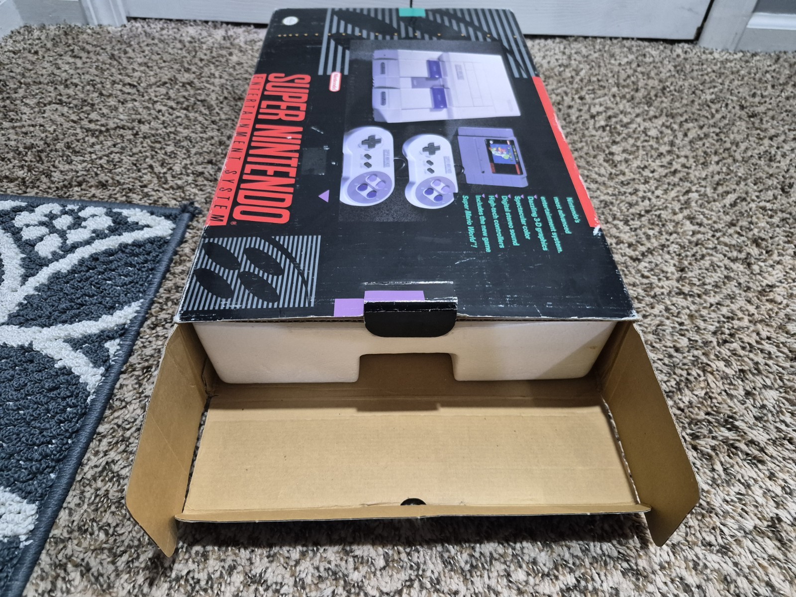 Super Nintendo SNES Console MARIO WORLD SET CIB Complete Box NICE SHAPE!
